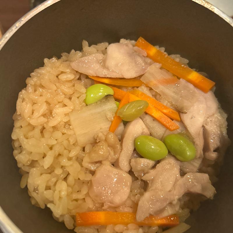 鶏釜めしセット(ごまそば八雲 札幌国際ビル店 （やくも）)