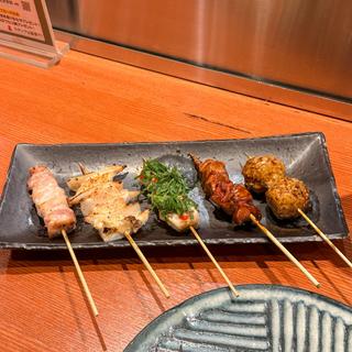 おまかせ焼き鳥串五本盛り