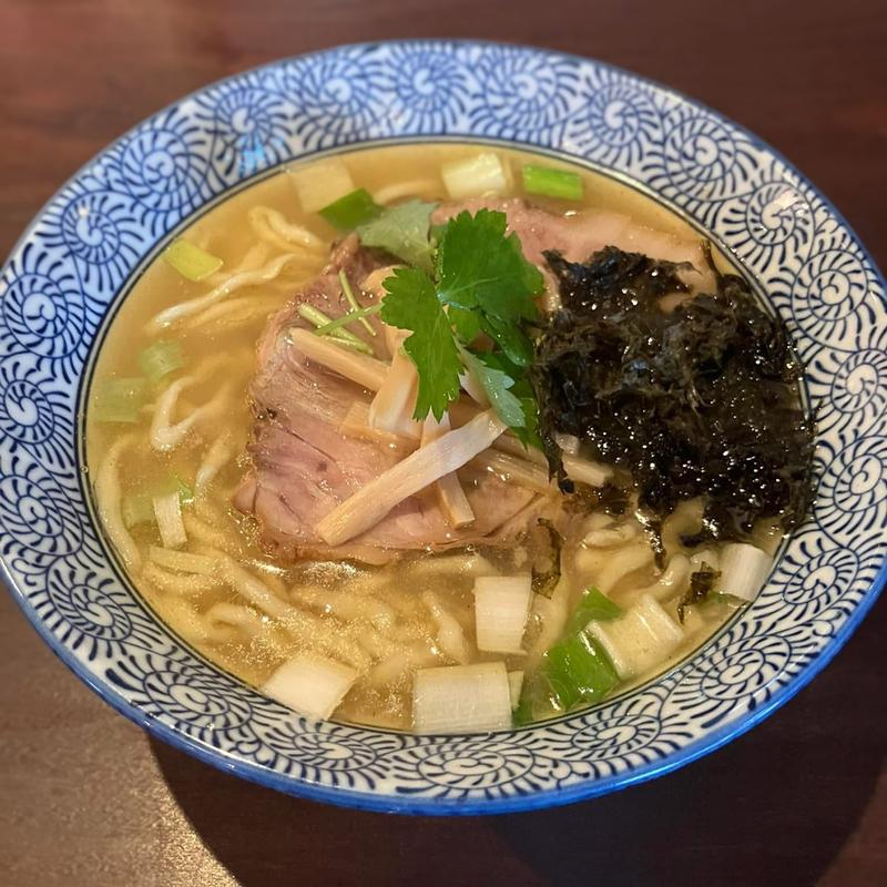 貝出汁らぁ麺 塩 手揉み麺(貝出汁らぁ麺あり澤)