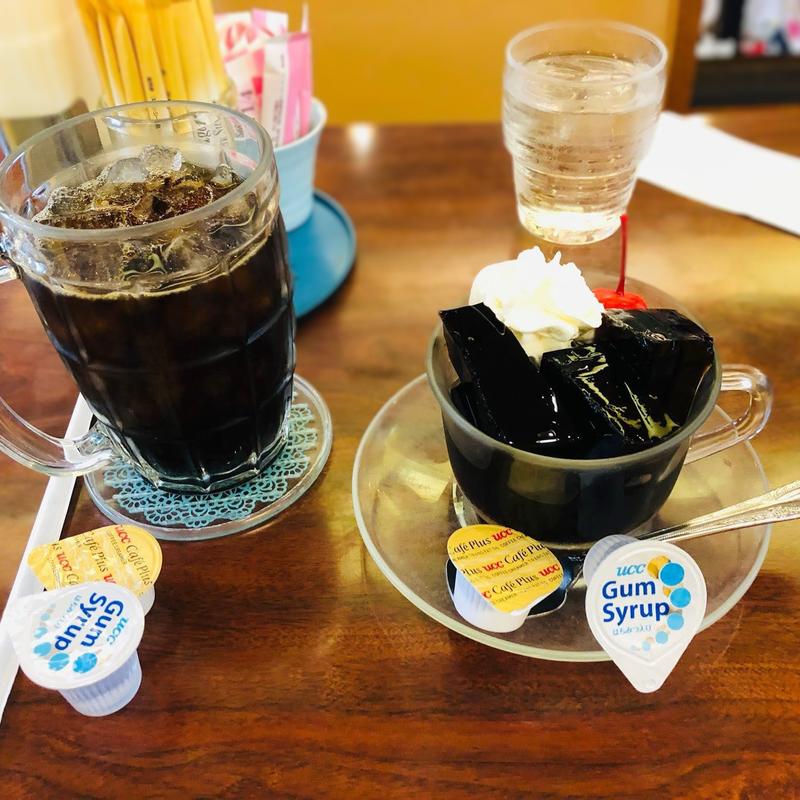自家製コーヒーゼリー アイスコーヒー(コーヒーショップ 海)