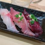 店長の三種盛(いさき・初かつお・くじら)