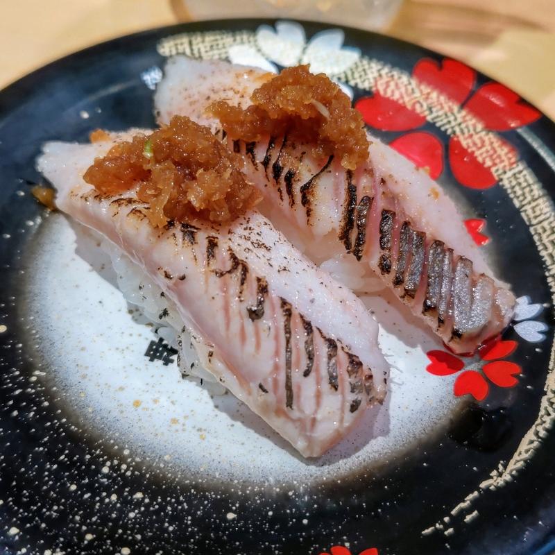 とろにしん炙り(神奈川回転寿司 二代目ぐるめ亭 港南台バーズ店)