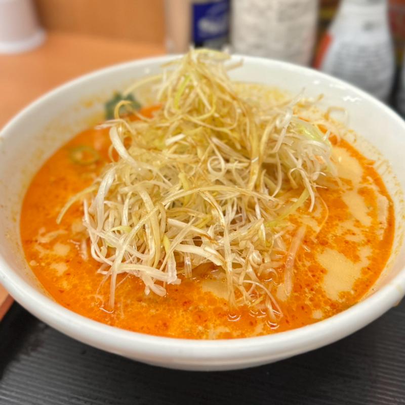 ピリ辛とんこつねぎめん(日高屋 池袋西口店)