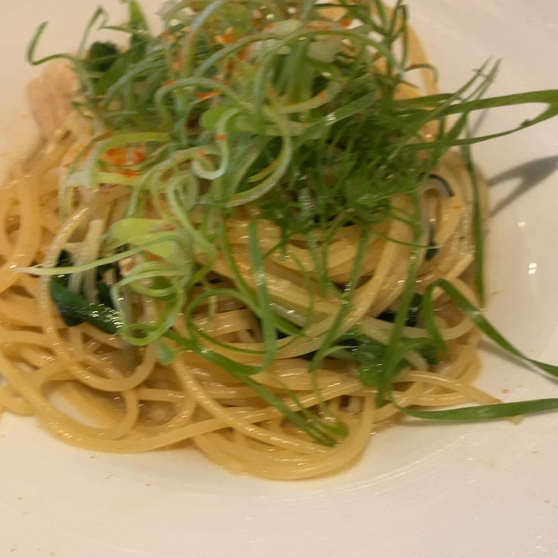 九条ネギと鶏胸肉の和風ソース(トラットリア ゴデレッチョ 恵比寿)