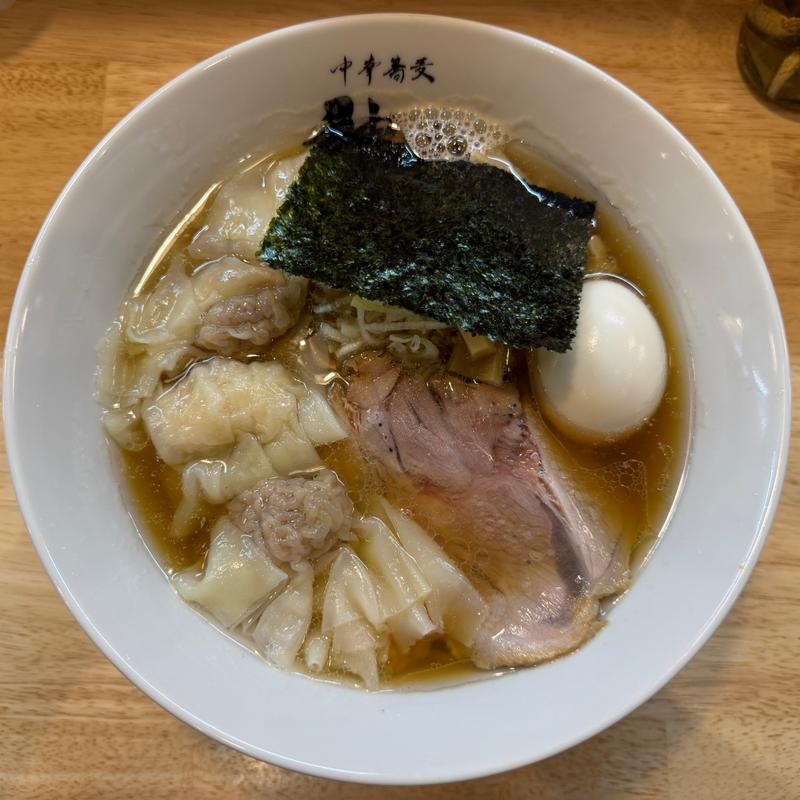 ワンタン醤油そば(中華蕎麦 神山)