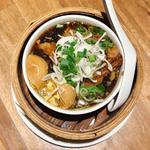 豚ナンコツ醤油角煮煮玉子添え