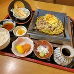 民芸風瓦そば御膳