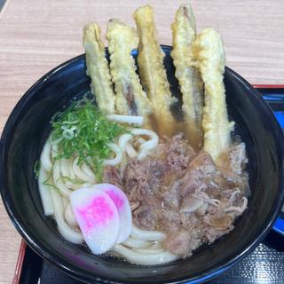 肉ごぼ天うどん