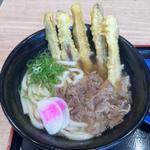 肉ごぼ天うどん
