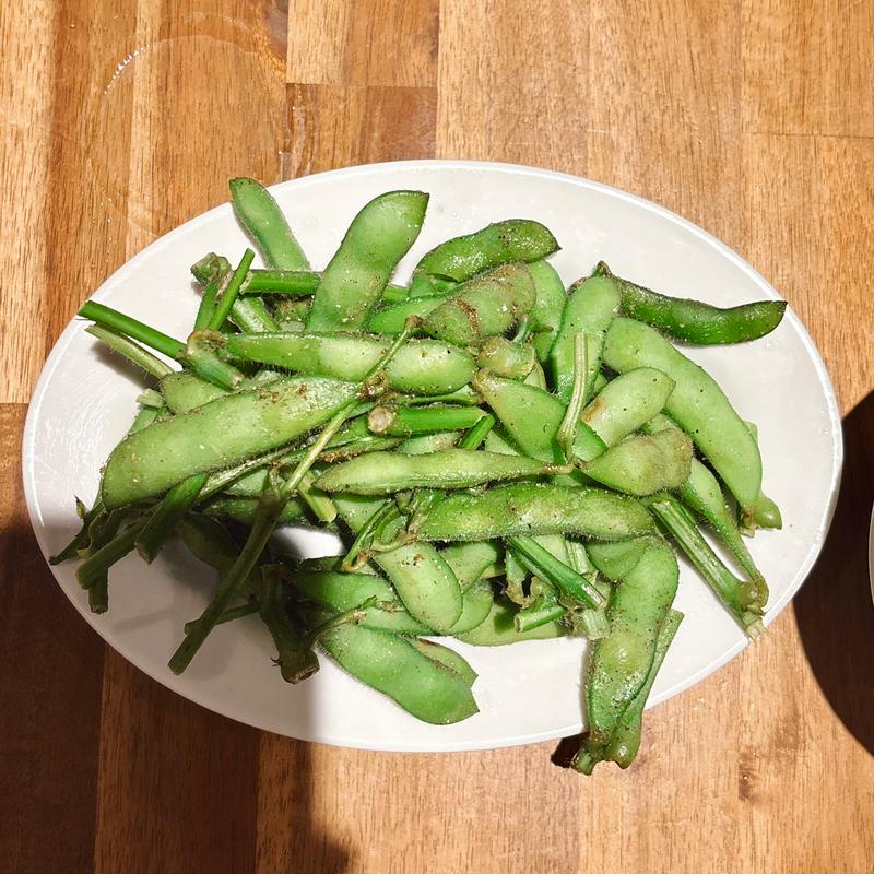 千葉県産茶豆塩ゆで山椒風味(中華そばと酒 彩華)