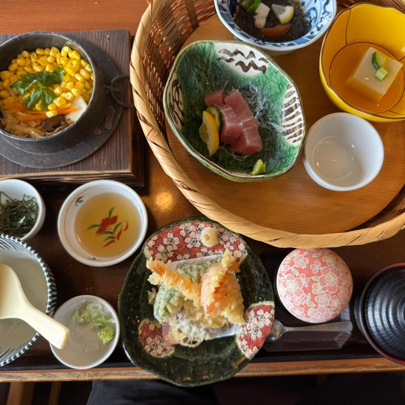 もろこし釜飯花籠御膳(海鮮茶屋 うを佐 都城店 （うおさ）)