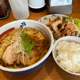 天然塩ラーメン(唐揚げセット)