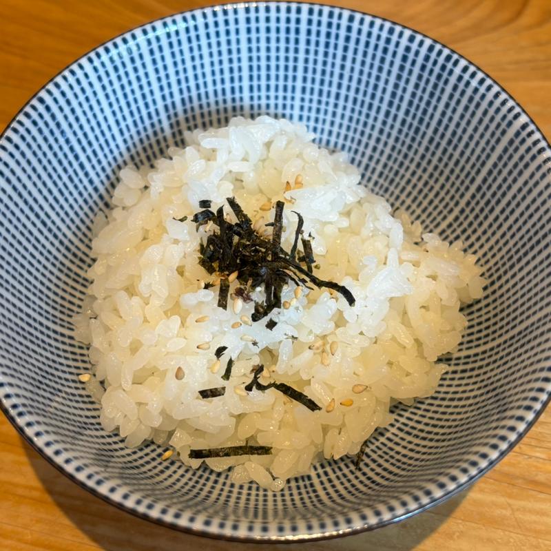 お茶漬け用白めし(焼きあご塩らー麺 たかはし 歌舞伎町店)
