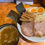 特製濃厚醤油味つけめん（豚骨魚介白湯スープ）大盛(麺武者 )
