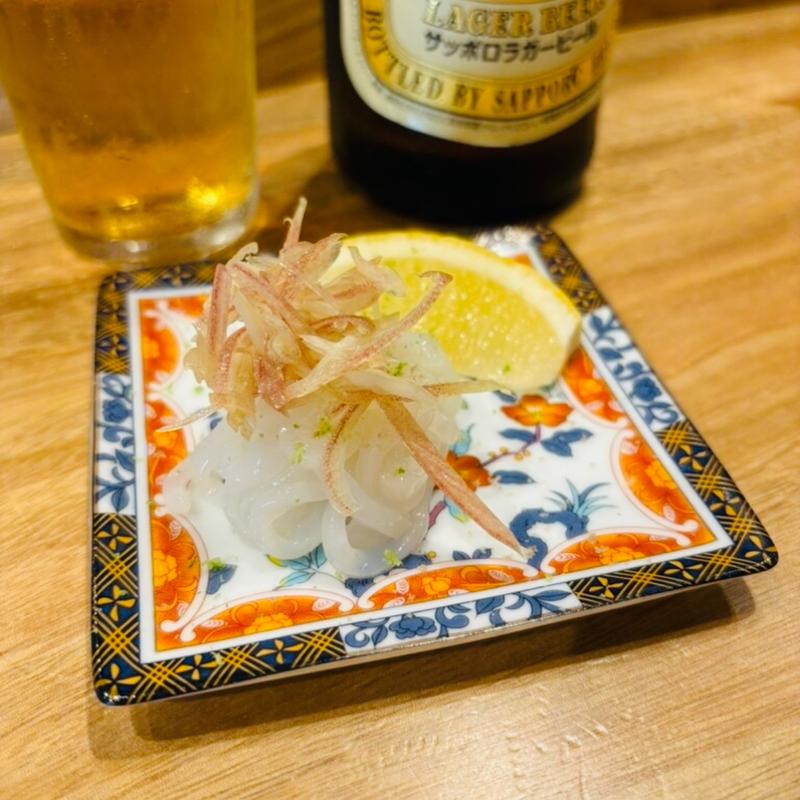 ヤリイカ刺し(食堂しおとさけ)