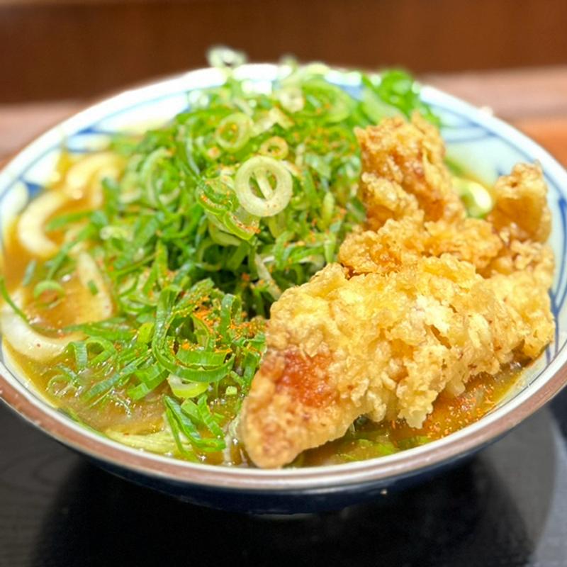 カレーうどん　かしわ天(丸亀製麺JR有楽町駅)