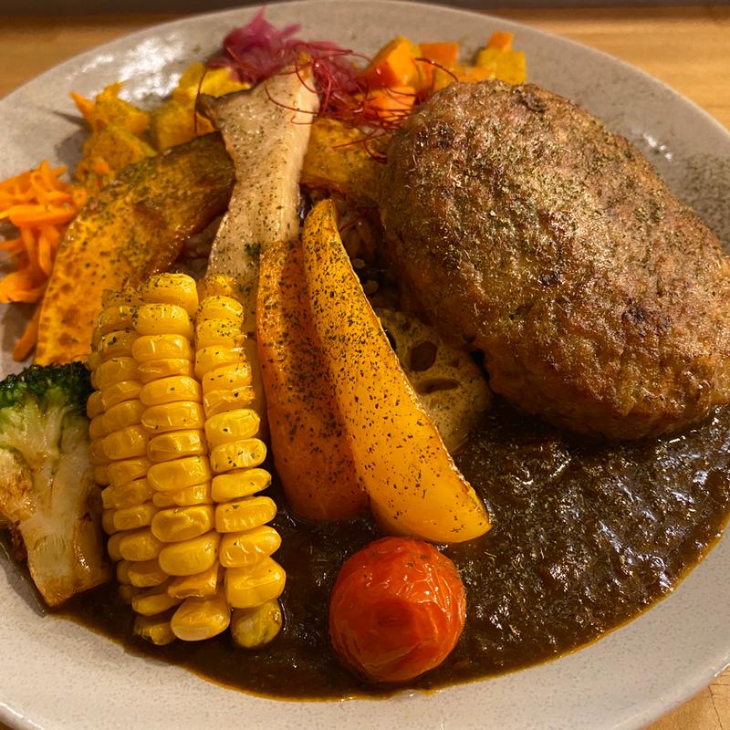 ハンバーグスパイスカレー(ちゃぶや咖喱魚 ソラリアステージ店)