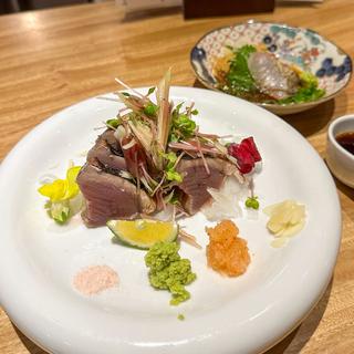 カツオの藁焼き(晩餐 かぼす)