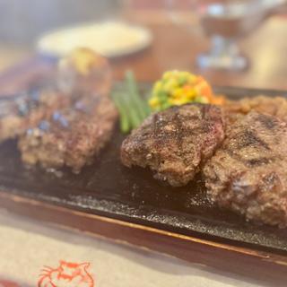 ダブルハンバーグ　セット