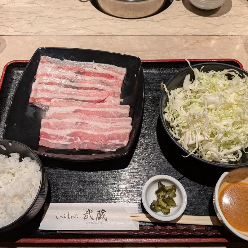 もち豚＆イベリコ豚しゃぶしゃぶ(武蔵)