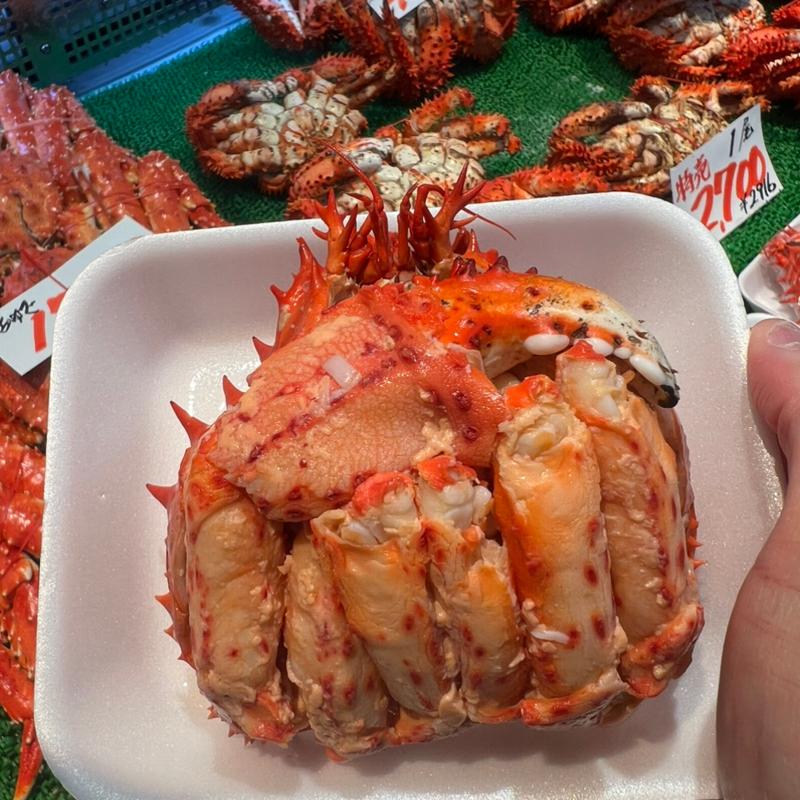 香箱花咲蟹(釧路和商市場)