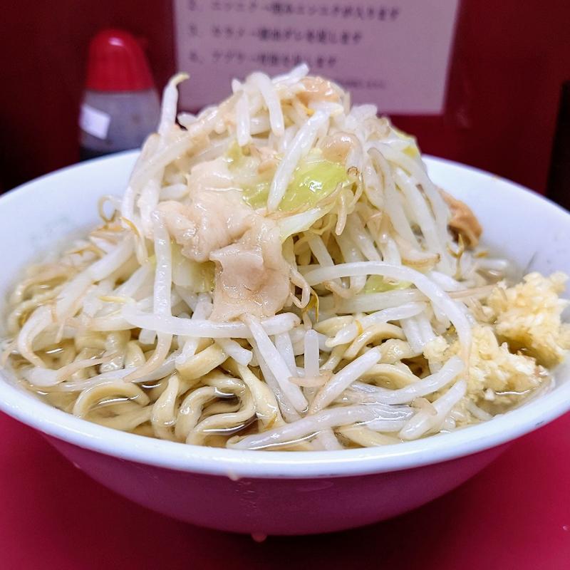 小ラーメン豚2枚(ラーメン二郎 小岩店 （らーめんじろう）)