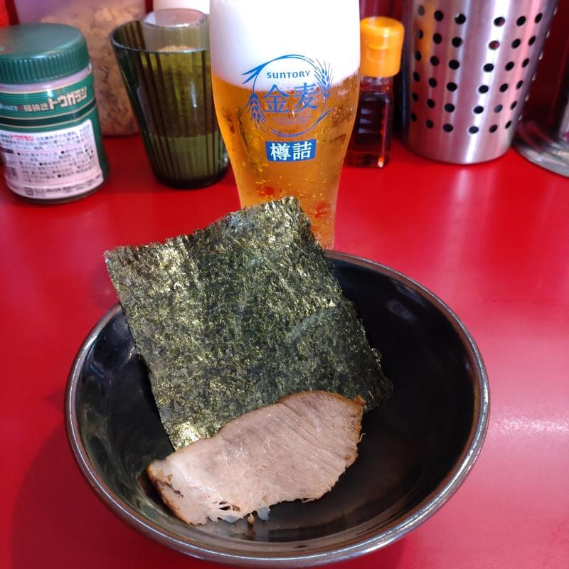 金麦ビール(家系ラーメン 神道家)