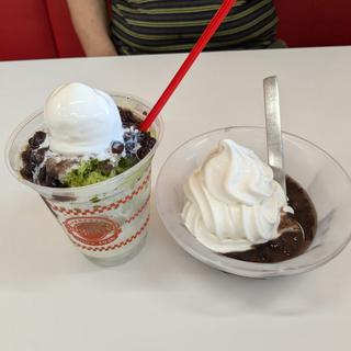 宇治金時氷 クリームぜんざい