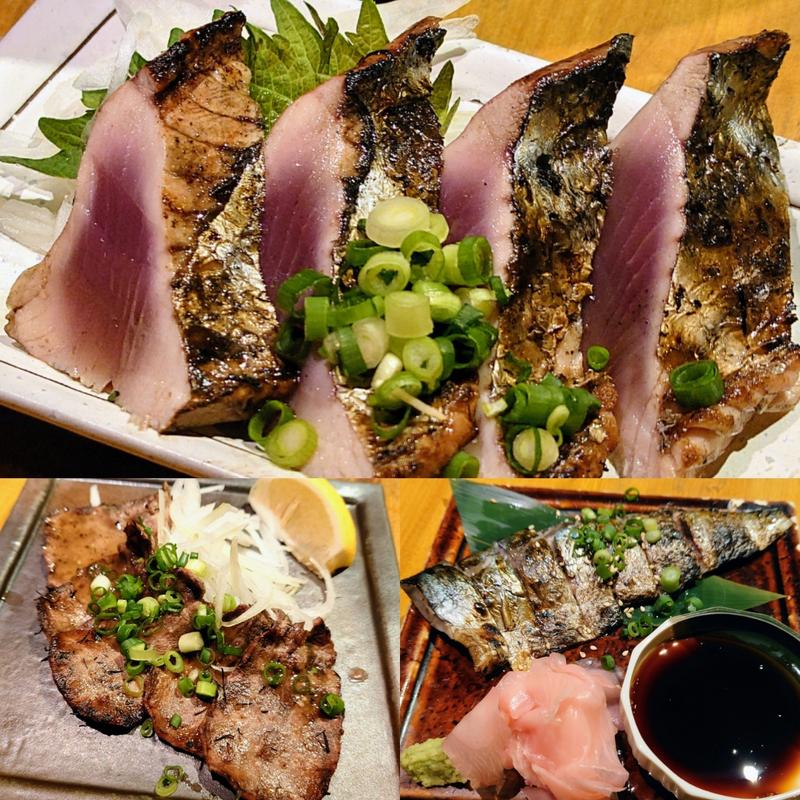 おつまみ 3品(茨城地のもの わらやき料理 たたきの一九 土浦店)