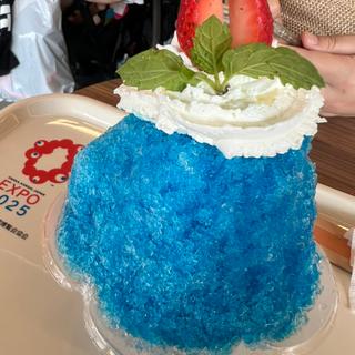 かき氷 ブルーハワイ