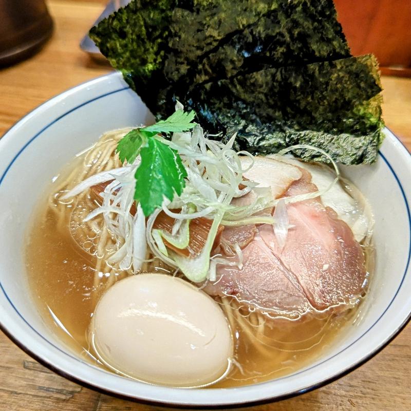ポルチーニ香る  味玉塩らぁ麺＋海苔(らぁ麺 ふじ松 戸塚店)