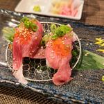 和牛のサーロイン肉寿司
