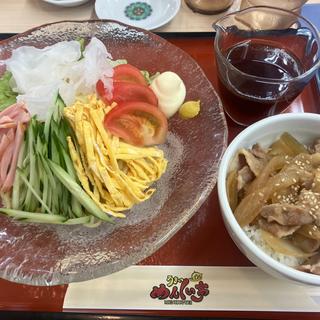冷やし中華焼肉丼