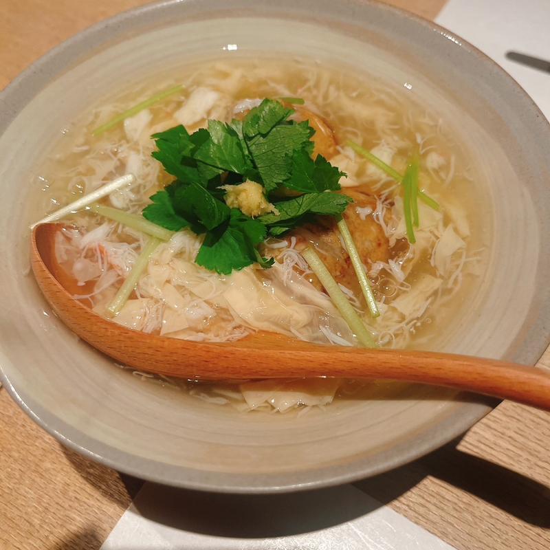 小芋と湯葉の蟹あんかけ(上本町 富喜)