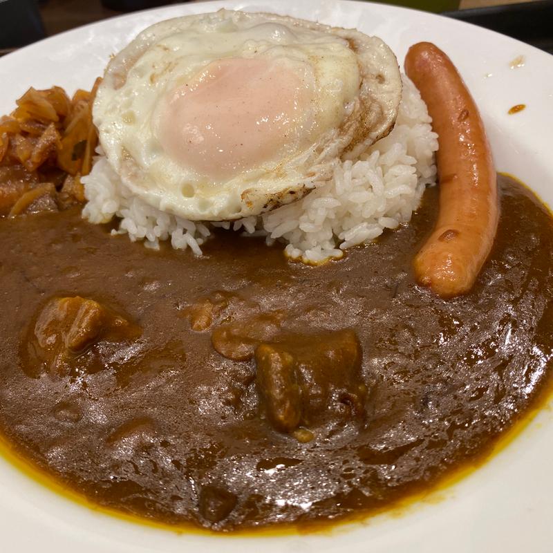 ソーセージエッグ欧風牛タンカレー(松屋 大名1丁目店)