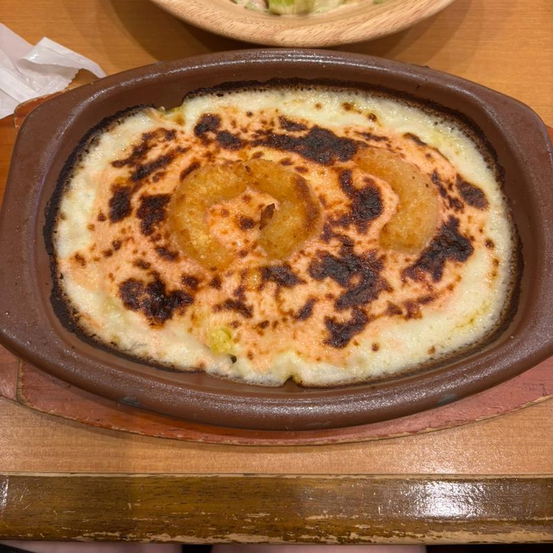 タラコとポップコーンシュリンプのドリア(サイゼリヤ 五反田西口店)