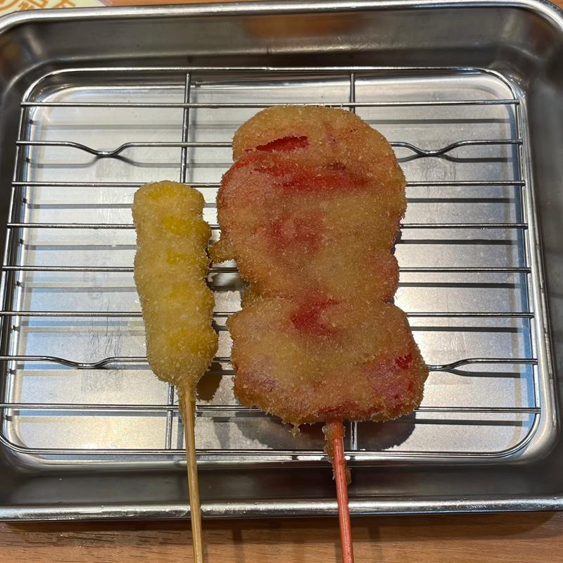 串カツ(紅生姜、ぎんなん)(大衆串かつ酒場なかむら 福島店)