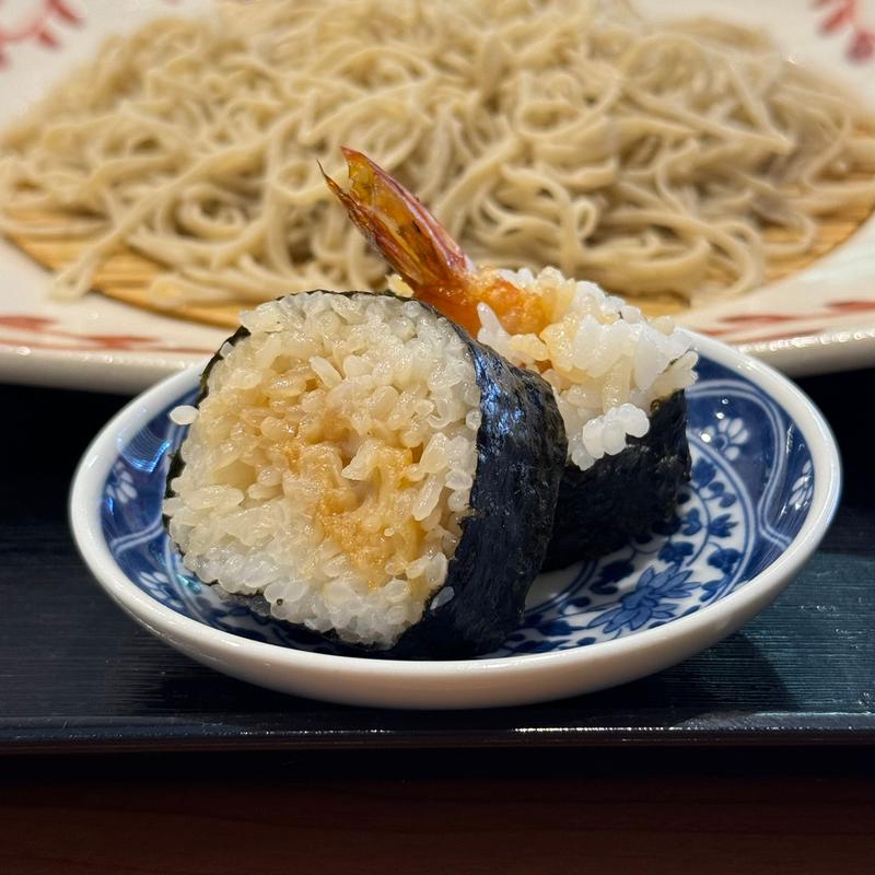 ざるそば(えび天巻付)(Kaisen ＆ Tenpura 東美濃(sobaya東美濃))