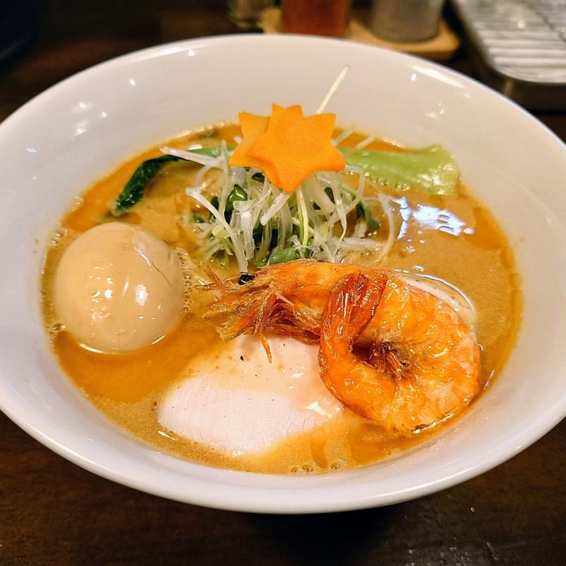 エビークリスマス(CLAM & BONITO 貝節麺 raik)