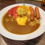 チーズ✕チーズinハンバーグ＋カットトマト＋ソーセージ