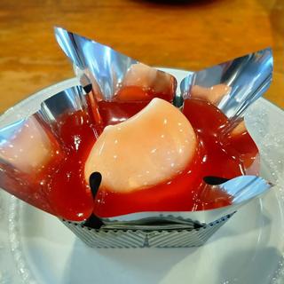 バラの実のブランマンジェ