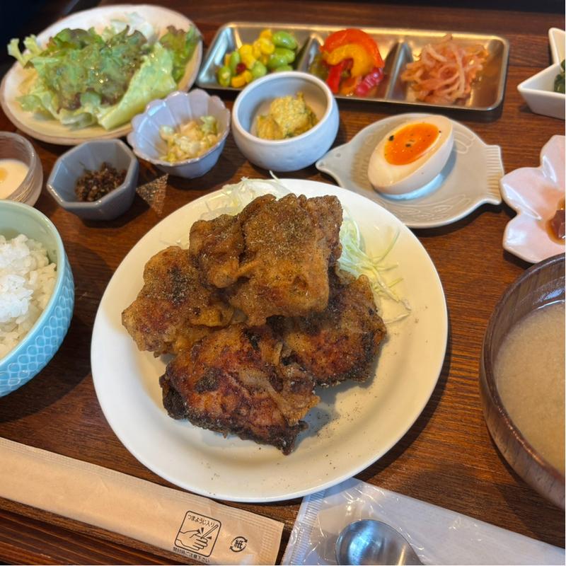 鶏の山椒唐揚げ(pololi食堂とpihakopi)