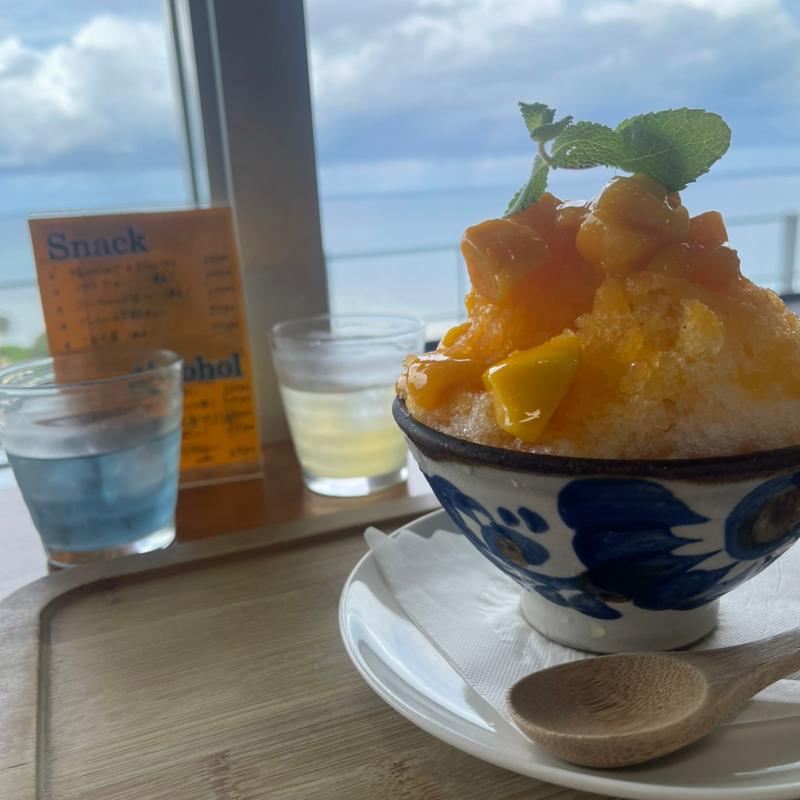 マンゴーかき氷(リゾートレストラン せいふぁー)