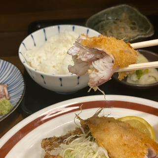 活アジフライ定食(アジフライセンターおむこさん)