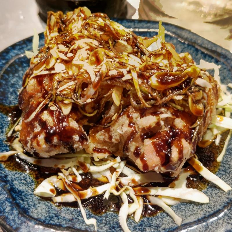 黒酢とバルサミコ香る ねぎだく油淋鶏(ネオ町中華AMPM)