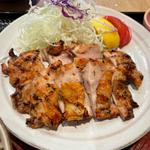 もろみチキンの 炭火焼き定食、たっぷり野菜の麦みそ汁