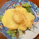エビのマヨネーズソースがけ