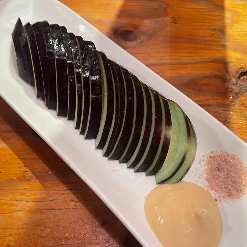 水茄子刺し(立ち飲み ますらお)