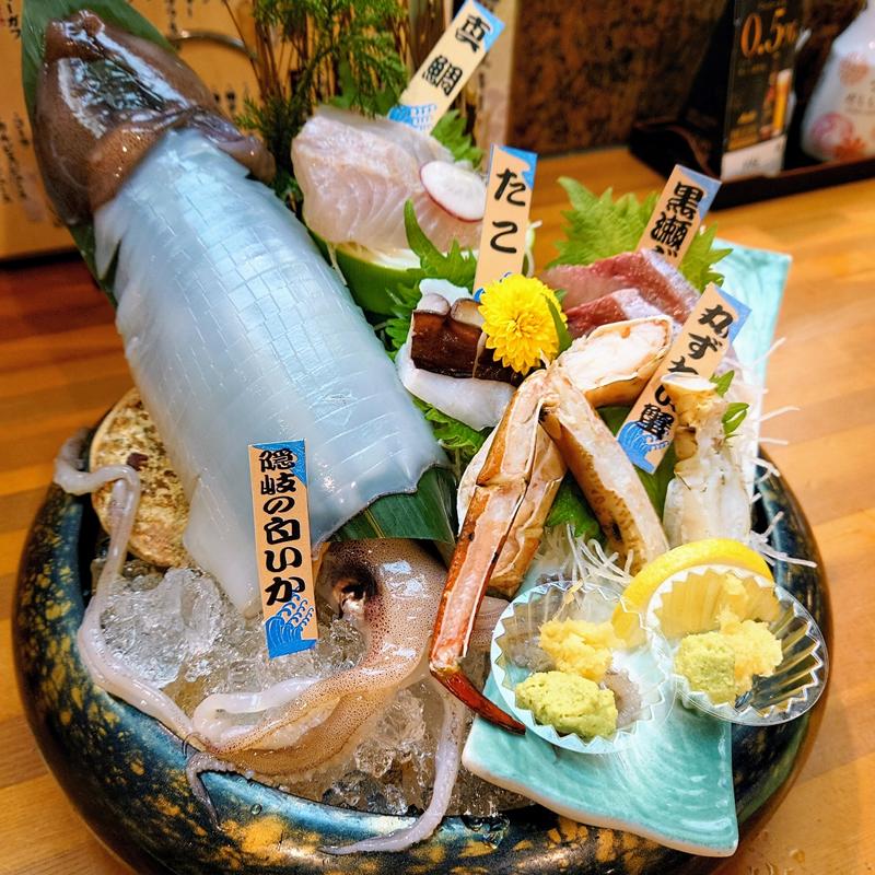 磯盛り 白いか姿造り(壱勢 長岡店 )