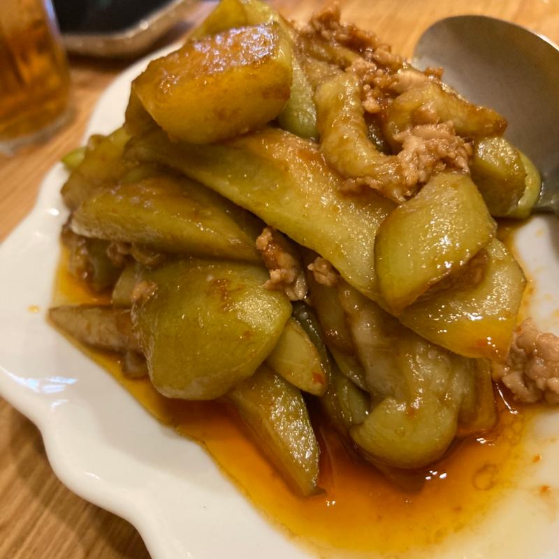 茄子の辛子炒め(長崎ちゃんぽん華一)